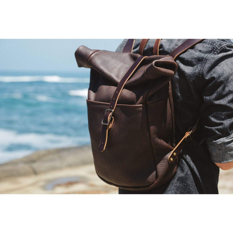 GRANT LEATHER ROLL TOP RUCKSACK BACKPACK - Go Forth Goods ®
