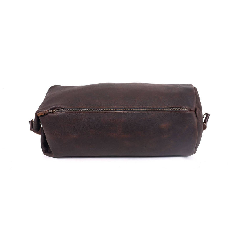 Gunnar Zippered Leather Duffle