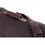 Gunnar Zippered Leather Duffle