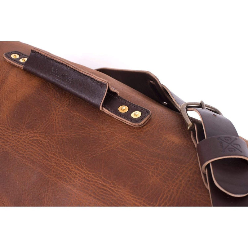 Gunnar Zippered Leather Duffle