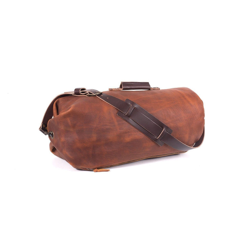 Gunnar Zippered Leather Duffle